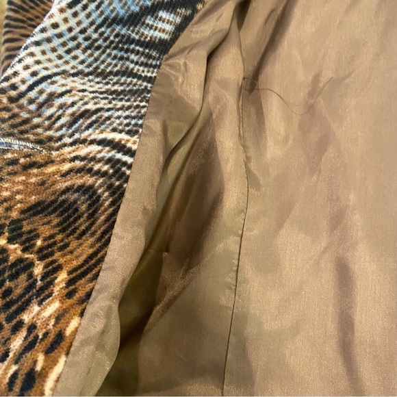 Trousers Etc. women's size 8 Multi animal print fine corduroy Mob Wife blazer - Picture 8 of 10